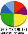 アサカ理研 貸借対照表 2016年9月期 アサカ理研 貸借対照表 2016年9月期