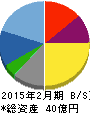 シーズメン 貸借対照表 2015年2月期 シーズメン 貸借対照表 2015年2月期