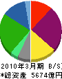 三菱レイヨン 貸借対照表 2010年3月期