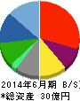 ビューティ花壇 貸借対照表 2014年6月期 ビューティ花壇 貸借対照表 2014年6月期