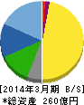 新川 貸借対照表 2014年3月期 新川 貸借対照表 2014年3月期