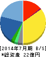 テックファームホールディングス 貸借対照表 2014年7月期 テックファームホールディングス 貸借対照表 2014年7月期