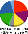 日本軽金属 貸借対照表 2011年6月期