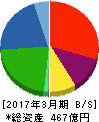 中央化学 貸借対照表 2017年3月期 中央化学 貸借対照表 2017年3月期