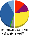 山田債権回収管理総合事務所 貸借対照表 2023年6月期