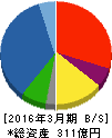 杉田エース 貸借対照表 2016年3月期 杉田エース 貸借対照表 2016年3月期