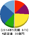 東武住販 貸借対照表 2014年5月期 東武住販 貸借対照表 2014年5月期
