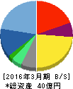 オリコン 貸借対照表 2016年3月期 オリコン 貸借対照表 2016年3月期