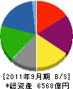 日新製鋼 貸借対照表 2011年9月期
