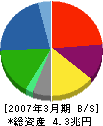 新日本石油 貸借対照表 2007年3月期