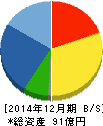 日本アクア 貸借対照表 2014年12月期 日本アクア 貸借対照表 2014年12月期