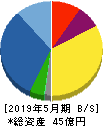 東武住販 貸借対照表 2019年5月期