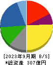 日本ピグメント 貸借対照表 2023年9月期