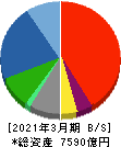 三井Ｅ＆Ｓ 貸借対照表 2021年3月期
