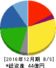 日本アイ・エス・ケイ 貸借対照表 2016年12月期 日本アイ・エス・ケイ 貸借対照表 2016年12月期