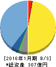 ACCESS 貸借対照表 2016年1月期 ACCESS 貸借対照表 2016年1月期