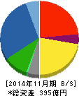 イワキ 貸借対照表 2014年11月期 イワキ 貸借対照表 2014年11月期