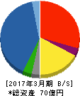 日建工学 貸借対照表 2017年3月期 日建工学 貸借対照表 2017年3月期