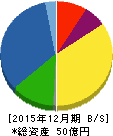 太陽工機 貸借対照表 2015年12月期 太陽工機 貸借対照表 2015年12月期