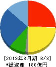 東京機械製作所 貸借対照表 2019年3月期