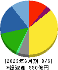藤倉化成 貸借対照表 2023年6月期