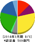 保土谷化学工業 貸借対照表 2014年3月期 保土谷化学工業 貸借対照表 2014年3月期