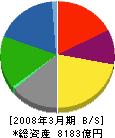 日新製鋼 貸借対照表 2008年3月期