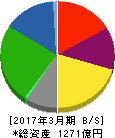 ホッカンホールディングス 貸借対照表 2017年3月期 ホッカンホールディングス 貸借対照表 2017年3月期