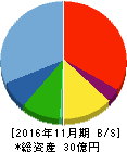 小島鐵工所 貸借対照表 2016年11月期 小島鐵工所 貸借対照表 2016年11月期