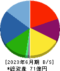 松尾電機 貸借対照表 2023年6月期