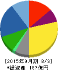 長大 貸借対照表 2015年9月期 長大 貸借対照表 2015年9月期