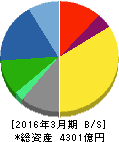 関西ペイント 貸借対照表 2016年3月期 関西ペイント 貸借対照表 2016年3月期