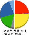 佐藤渡辺 貸借対照表 2020年3月期