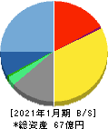 ネオジャパン 貸借対照表 2021年1月期