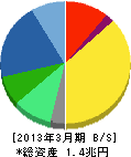 アステラス製薬 貸借対照表 2013年3月期 アステラス製薬 貸借対照表 2013年3月期