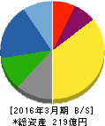 日本フエルト 貸借対照表 2016年3月期 日本フエルト 貸借対照表 2016年3月期