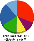 郷鉄工所 貸借対照表 2013年3月期 郷鉄工所 貸借対照表 2013年3月期