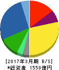 美津濃 貸借対照表 2017年3月期 美津濃 貸借対照表 2017年3月期