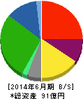 構造計画研究所 貸借対照表 2014年6月期 構造計画研究所 貸借対照表 2014年6月期