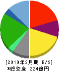 焼肉坂井ホールディングス 貸借対照表 2019年3月期