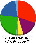 児玉化学工業 貸借対照表 2015年3月期 児玉化学工業 貸借対照表 2015年3月期