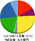日華化学 貸借対照表 2014年12月期 日華化学 貸借対照表 2014年12月期