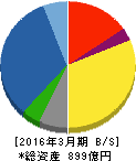 大本組 貸借対照表 2016年3月期 大本組 貸借対照表 2016年3月期