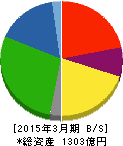 中越パルプ工業 貸借対照表 2015年3月期 中越パルプ工業 貸借対照表 2015年3月期