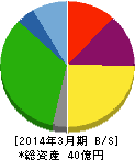 ワイエスフード 貸借対照表 2014年3月期 ワイエスフード 貸借対照表 2014年3月期