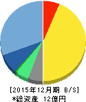 ショーケース・ティービー 貸借対照表 2015年12月期 ショーケース・ティービー 貸借対照表 2015年12月期