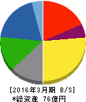 タツミ 貸借対照表 2016年3月期 タツミ 貸借対照表 2016年3月期