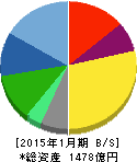 ダイドーグループホールディングス 貸借対照表 2015年1月期 ダイドーグループホールディングス 貸借対照表 2015年1月期