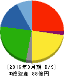 相模ゴム工業 貸借対照表 2016年3月期 相模ゴム工業 貸借対照表 2016年3月期
