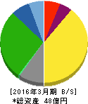 中日本興業 貸借対照表 2016年3月期 中日本興業 貸借対照表 2016年3月期